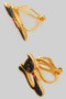 Black Christmas Cat Clip On Earrings