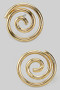 Brass Spiral Post Earrings