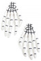 Acrylic Halloween Hands Drop Earrings