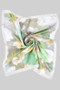 Silky Soft Watercolor Floral Print Square Scarf