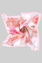 Silky Soft Watercolor Floral Print Square Scarf