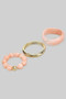 Three Piece Brass Bangle Acrylic Cuff Acrylic Stretch