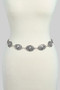 Bull Skull Medallion Link Chain Belt