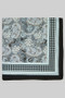 Silky Paisley Houndstooth Print Square Scarf