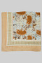 Silky Paisley Houndstooth Print Square Scarf