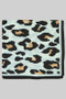 Silky Leopard Print Square Scarf