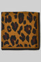 Silky Leopard Print Square Scarf