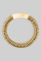 Stretch Disc Bracelet With Resin Acrylic