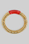 Stretch Disc Bracelet With Resin Acrylic