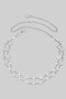 Rhinestone Quatrefoil Charm Layered Chain Belt