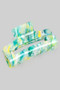 Swirled Marbled Acrylic Rectangular Hair Clip