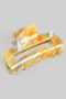 Swirled Marbled Acrylic Rectangular Hair Clip