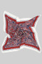Woven Paisley Print Square Scarf