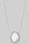 Adjustable Snake Chain Nekclae With Geo Pendant
