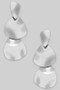 Triple Tiered Hammered Drop Earrings