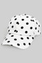 Polka Dot Print Adjustable Strap Cap