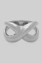 Criss Cross X Cutout Brass Ring