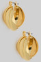 Intertwined Brass Hinge Hoops