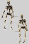 Dangling Skeleton Post Earrings