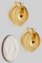 Intertwined Brass Hinge Hoops