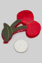Two And A Half Inch Marbled Acrylic Cherry Hair Clip