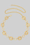 Squared Oval Link Chain Belt