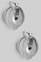 Intertwined Brass Hinge Hoops