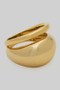 Classy Stacked Brass Ring
