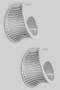 Classy Bar Cutout Brass Hoop Earrings