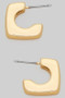 Square Shaped Huggie Hoops