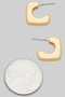 Square Shaped Huggie Hoops