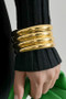 Four Piece Smooth Metal Bangle Set