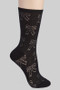 Sheer All Over Bow Print Socks