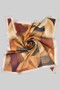 Colorful Horse Silhouetee Silky Square Scarf