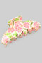 Island Flower Print Acrylic Hair Clip