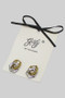 Stainless Steel Edgy Two Tone Hoops
