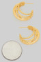 Textured Five Stack Hoop Earrings