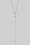 Delicate Y Necklace With Pearl Accents