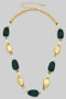 Pearl Stone And Bead Necklace