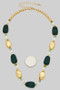 Pearl Stone And Bead Necklace