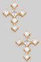 Essential Cz Cross Drop Earrings