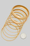 Eight Piece Bangle Set