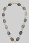 Elegant Stone Pearl And Bead Necklace