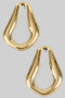 Wavy Hoop Drop Earrings