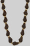 Teardrop Stone Link Necklace