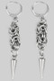 Gothic Chunky Chain Spiked Drop Earrings