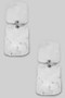 Hammered Tiered Rectangular Drop Earrings