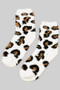 Fuzzy Cheetah Print Socks