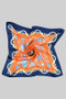 Floral Rope Pattern Silky Square Scarf