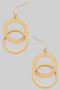 Textured Ring Drop Earrings
